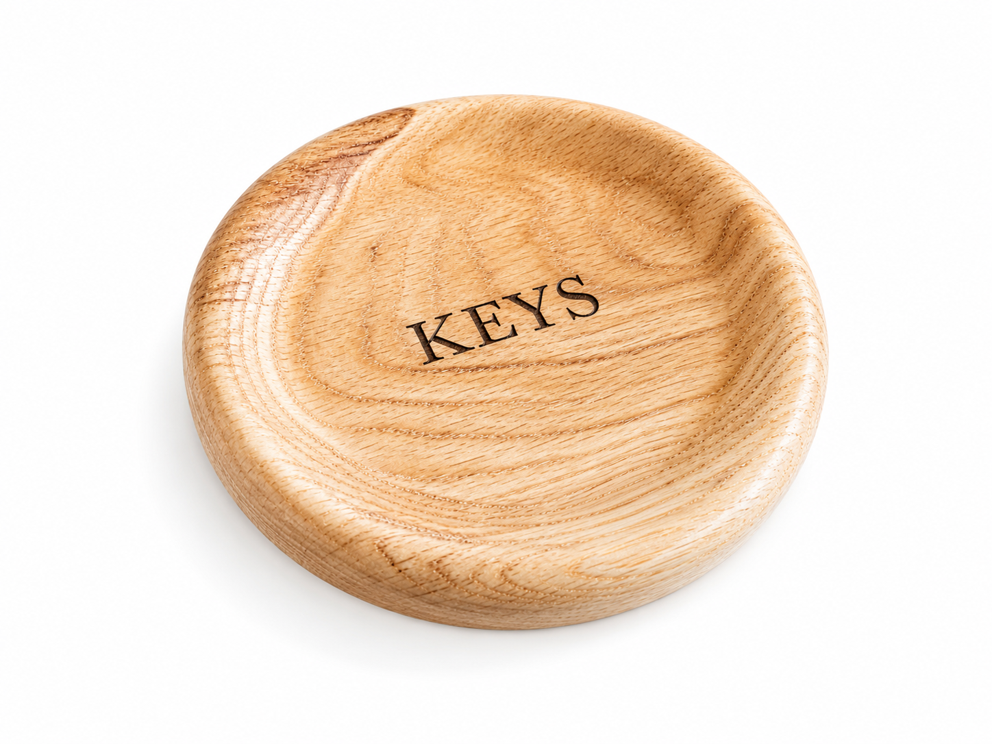 Solid oak Key bowl