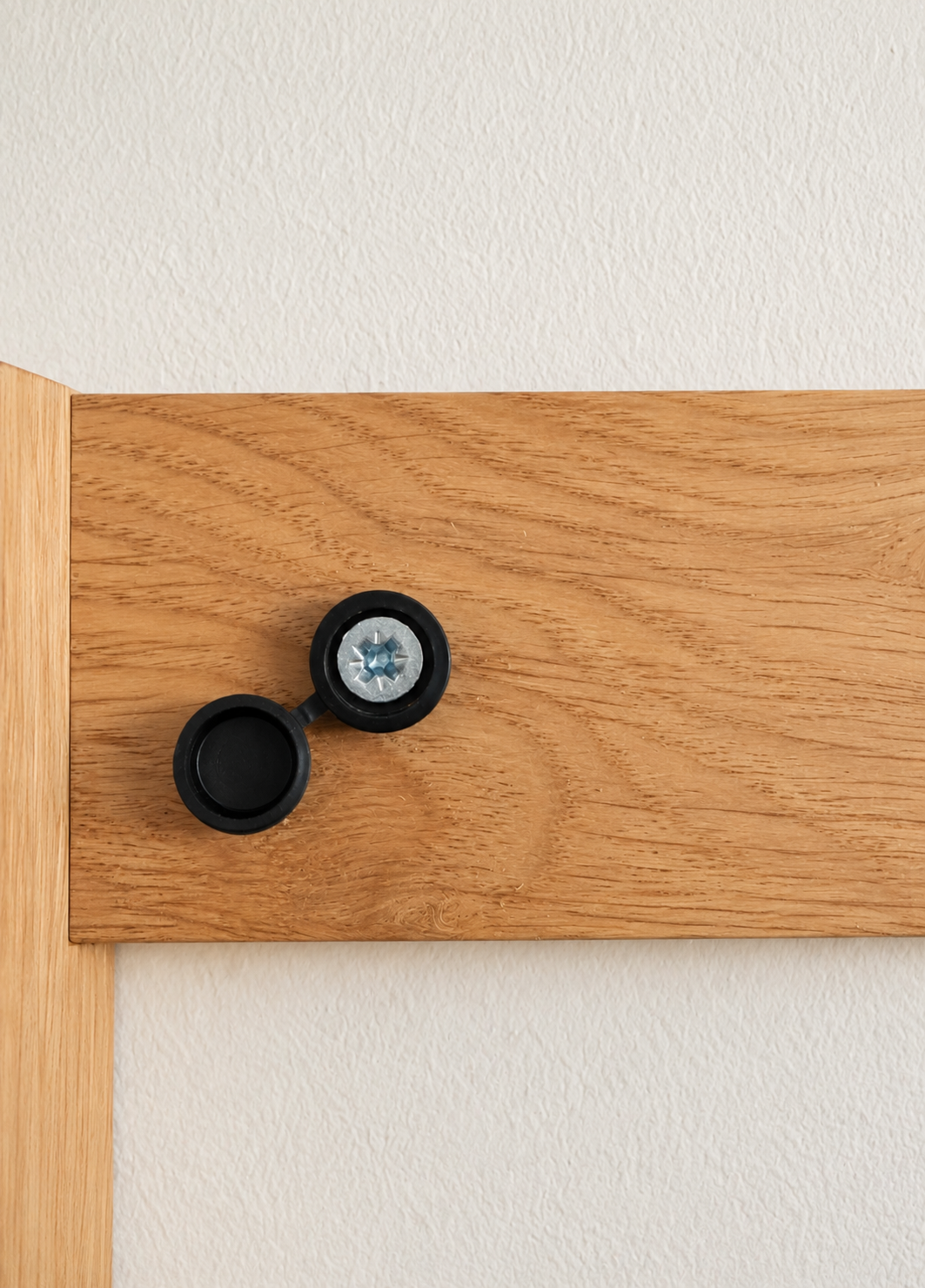 Key holder with letter holder solid oak