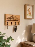 Laser engraved mountain key holder