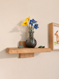 Solid oak floating shelf