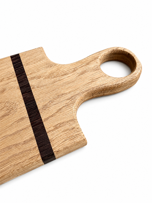 Cheese serving board with handle